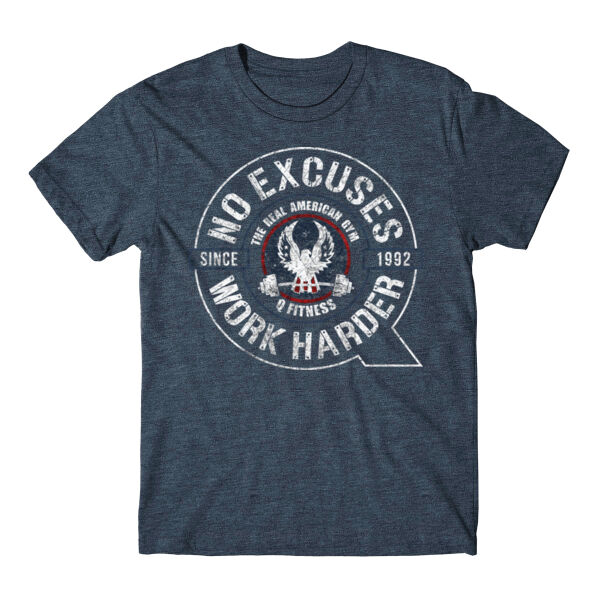 NO EXCUSES WORK HARDER - T-SHIRT - $MVQ1HE$ Thumbnail